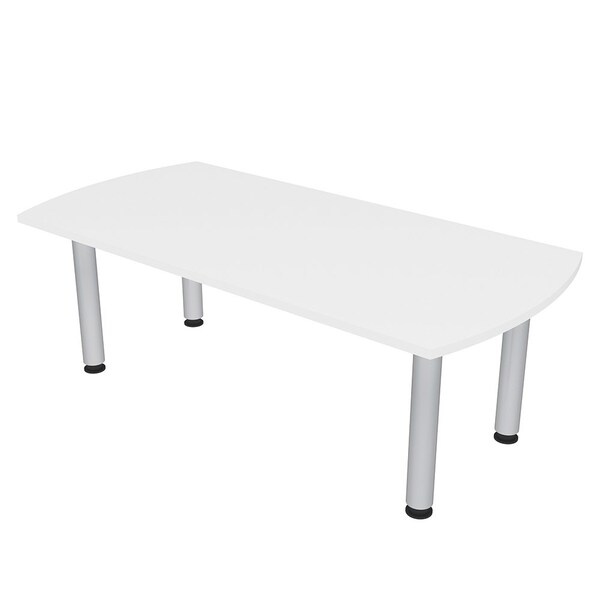 33.5 in W, 59.5 in L, 29 in H, Engineered Wood Top, White